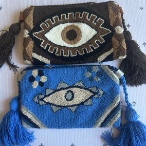 Bohemian Eye Design Clutch Set